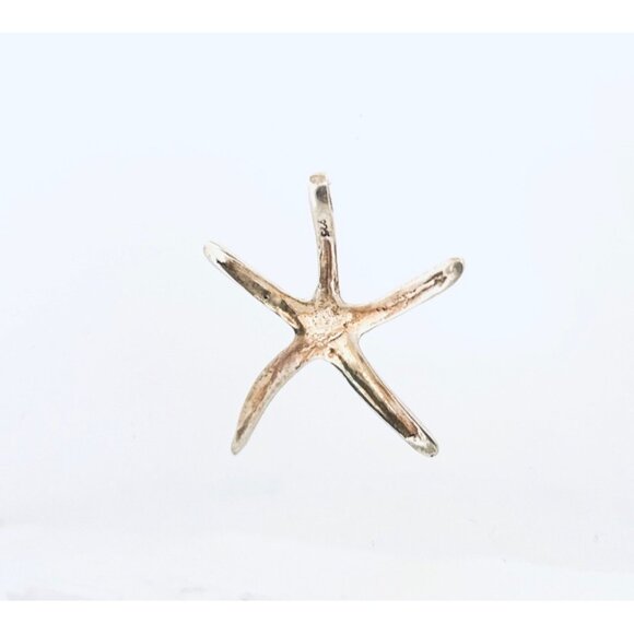 Sterling Silver 925 Starfish Pendant Unique Nautical Jewelry 9.13 Grams No Chain - Picture 3 of 9